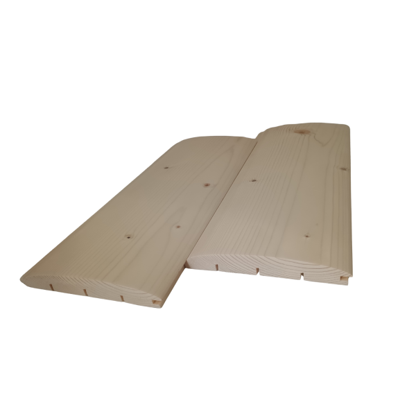 3 Zrubový profil pologuľatý 146x23mm
